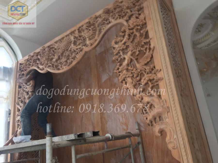 Thi công nội thất phòng thờ nhà thây Dũng Tiền Giang